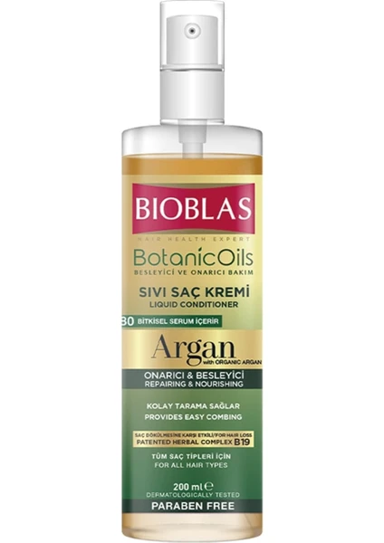 Botanic Oils Argan Yağlı Sıvı Saç Kremi 200 Ml