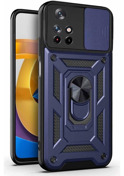 Xiaomi Poco M4 Pro Kılıf Impact Resistant Lacivert