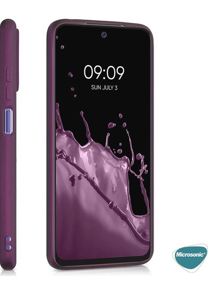 Matte Silicone Xiaomi Redmi Note 11S Kılıf Mor