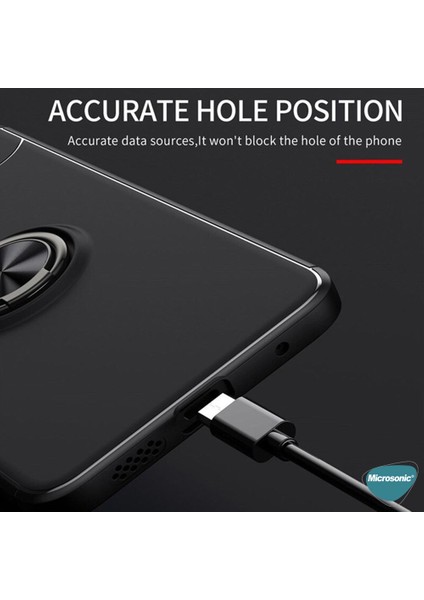 Xiaomi Redmi Note 11S Kılıf Kickstand Ring Holder Siyah indirimleri