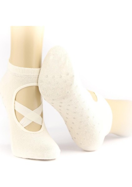 Yoga Pilates Çorabı 3 Lü Kaydırmaz Taban Yıldız Baskılı