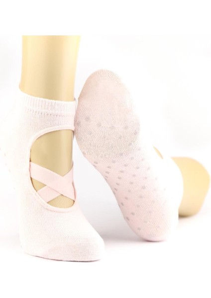 Yoga Pilates Çorabı 3 Lü Kaydırmaz Taban Yıldız Baskılı