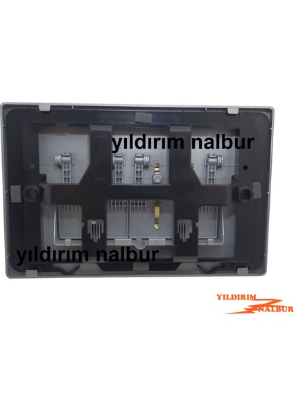 Eca Serel Gömme Rezervuar Düğmesi Butonu Tam Set Kare Model Parmak Izi Bırakmaz