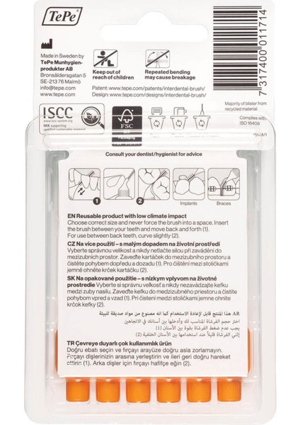 Arayüz Fırçası Blister 0.45 mm Turuncu 6'lı fiyatları