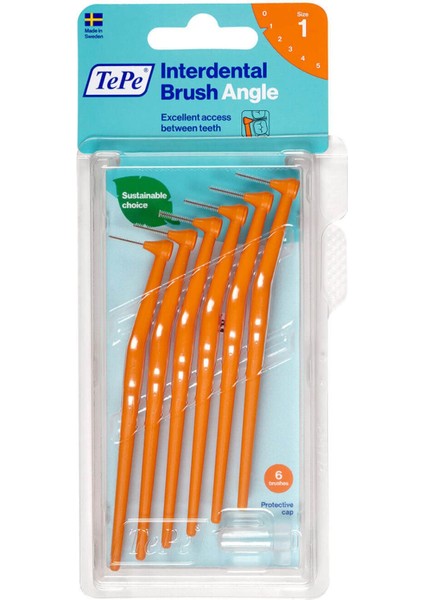 Arayüz Fırçası Angle Saplı 0.45 mm Turuncu 6'lı