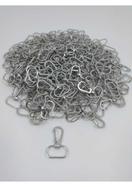 Gümüş 100'LÜ Makrome Anahtarlık Halkası