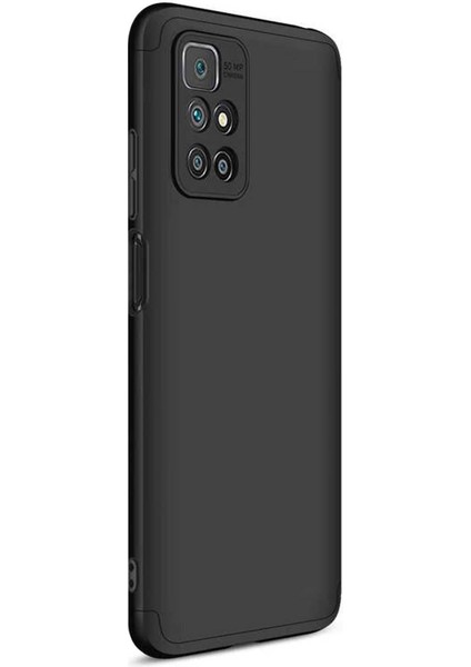 Xiaomi Redmi 10 Kılıf Double Dip 360 Protective Siyah