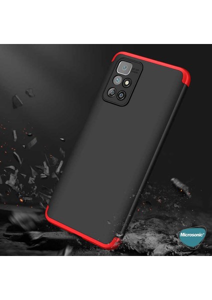 Xiaomi Redmi 10 Kılıf Double Dip 360 Protective Siyah