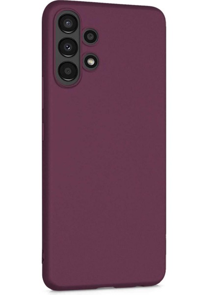 Matte Silicone Samsung Galaxy A13 4g Kılıf Mor