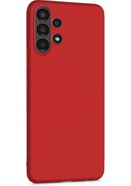 Matte Silicone Samsung Galaxy A13 4g Kılıf Kırmızı