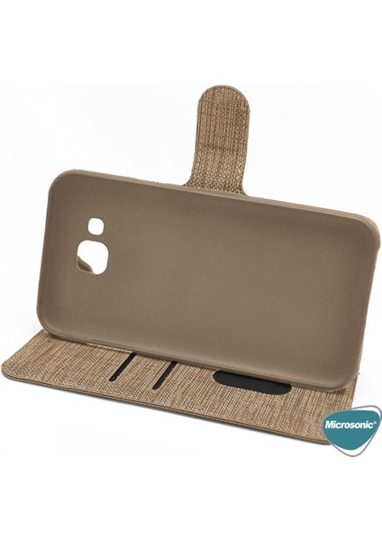 General Mobile Gm 22 Pro Kılıf Fabric Book Wallet Gold modelleri