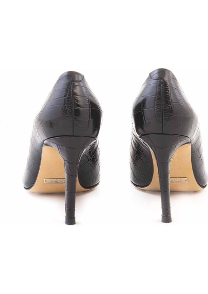 Deri Stiletto Kadın Topuklu Ayakkabı 4924-02V8 fırsatları