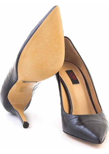 Deri Stiletto Kadın Topuklu Ayakkabı 4924-02V8 indirimleri