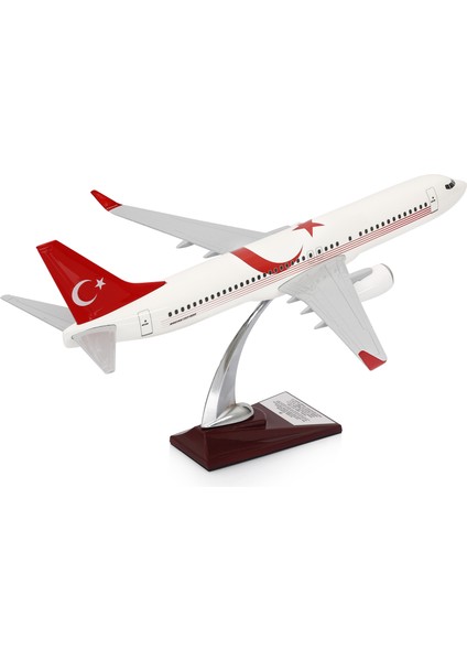 Boeing 737-800 Türkiye Özel Tasarımlı 1/100 Maket Uçak, Model B