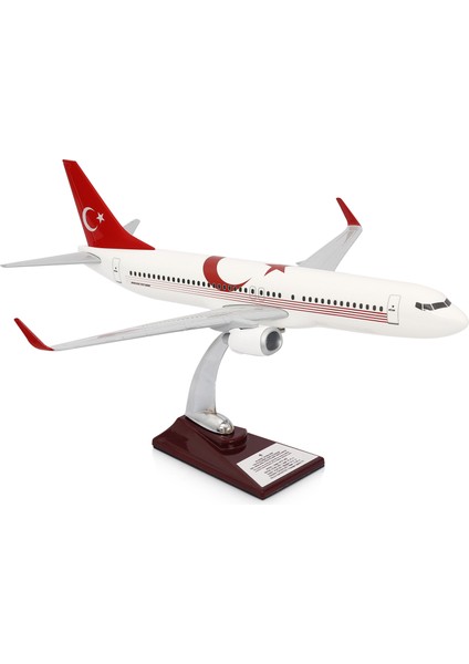 Boeing 737-800 Türkiye Özel Tasarımlı 1/100 Maket Uçak, Model B