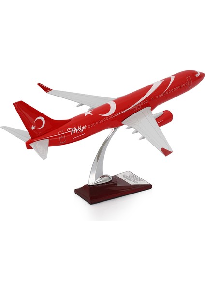 Boeing 737-800 Türkiye Özel Tasarımlı 1/100 Maket Uçak, Model C