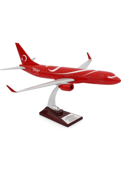 Boeing 737-800 Türkiye Özel Tasarımlı 1/100 Maket Uçak, Model C