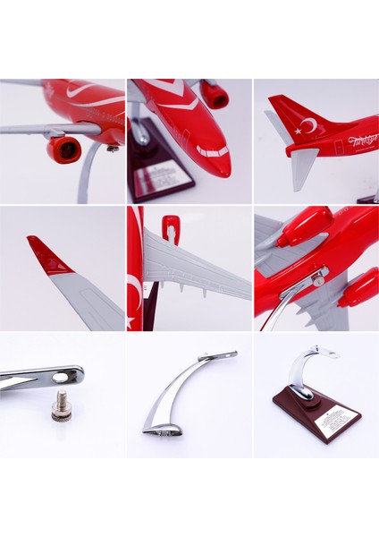 Boeing 737-800 Türkiye Özel Tasarımlı 1/100 Maket Uçak, Model C