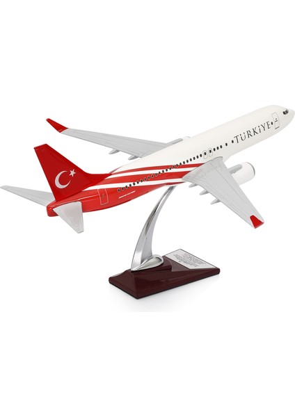 Boeing 737-800 Türkiye Özel Tasarımlı 1/100 Maket Uçak, Model F