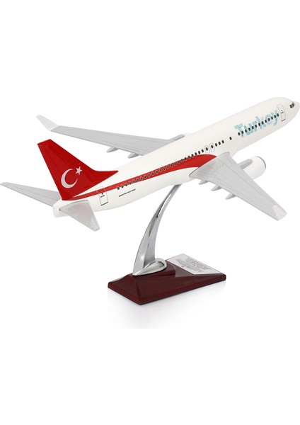 Boeing 737-800 Türkiye Özel Tasarımlı 1/100 Maket Uçak, Model H