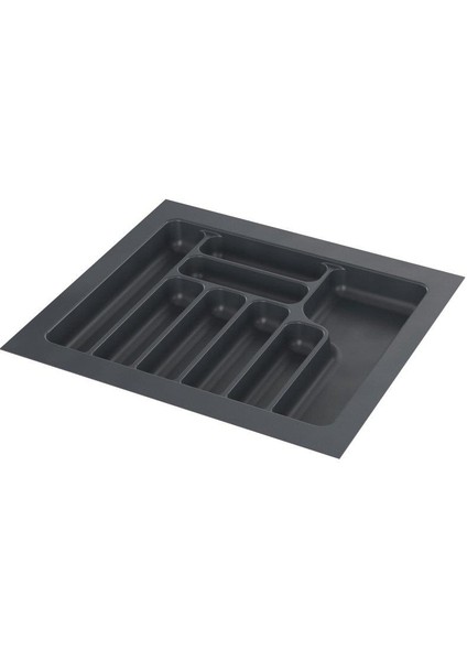 2287 54 * 49 cm Antrasit Plastik 8 Gözlü Kaşıklık
