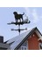 3D Köpek At Hayvan Heykelcik Weathervane Paslanmaz Çelik Rüzgar Ölçüm Aracı Labrador (Yurt Dışından) 3