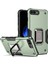 iPhone 8 Plus/7 Plus/6 Plus/6s Plus Için Metal Halka Tutucu Stand Çift Katmanlı Telefon Koruyucu Kılıf Yeşil (Yurt Dışından) 1