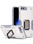 iPhone 8 Plus/7 Plus/6 Plus/6s Plus Için Metal Halka Tutucu Stand Çift Katmanlı Telefon Koruyucu Kılıf Beyaz (Yurt Dışından) 1