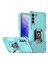 Samsung Galaxy S21 Plus 5g Için Metal Halka Tutucu Stand Çift Katmanlı Telefon Koruyucu Kılıf Nane Yeşili (Yurt Dışından) 1
