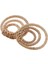 1 Çift Rattan Dokuma Charms Kolye Küpe Bulguları Yuvarlak Üç Daire 4 cm Yuvarlak Üç Daire 4 cm (Yurt Dışından) 2