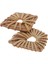 1 Çift Rattan Dokuma Charms Kolye Küpe Bulguları Rhombus Yüzük 53X40MM (Yurt Dışından) 3