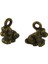 50X Vintage Antik Bronz Alaşım Sevimli Yavru Köpek Charms Kolye Dıy Takı (Yurt Dışından) 4