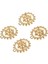4 Adet Kar Charms Antik Kolye Takı Yapımı Için Hollow Charms (Yurt Dışından) 1