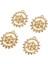 4 Adet Kar Charms Antik Kolye Takı Yapımı Için Hollow Charms (Yurt Dışından) 4