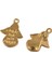 50 Adet Vintage Alaşım Melek Boncuklu Kolye Charms Bulgular El Sanatları 18X12MM Işık Altın (Yurt Dışından) 3