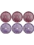 Glamorous Fuşya Pembe Servis Tabağı 24 cm 6 Parça 1