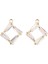 2 Adet Cam Kolye Charms Küpe Bırak Dangle Dıy Takı Bulguları 15X14X2MM (Yurt Dışından) 1