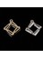 2 Adet Cam Kolye Charms Küpe Bırak Dangle Dıy Takı Bulguları 15X14X2MM (Yurt Dışından) 4