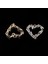 2x Kız Kadınlar Kristal Cam Küpe Bulguları Takı Charms Dıy Bulgular Için 13X12X2MM (Yurt Dışından) 4