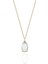 14 Ayar Altın Kolye -1.5ct Opal Oval Taşlı Pırlanta Montürü Nano Has Taşlı Altın Kolye-Hediye 14 Ayar Altın Kolye 1