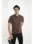 Baba Yakalı Cepli Düz Model Tek Renk Tişört T-Shirt 1