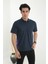 Baba Yakalı Cepli Desenli Model Klasik Kesim Tişört T-Shirt 4