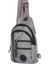 Np Çok Gözlü Kulaklıklı Unisex Body Bag Çapraz Gri Çanta 2