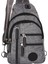 Np Çok Gözlü Kulaklıklı Unisex Body Bag Çapraz Gri Çanta 4