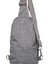 Np Çok Gözlü Kulaklıklı Unisex Body Bag Çapraz Gri Çanta 5