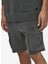 Normal Bel Düz Siyah Erkek Sweat Şort - 22019126_Onsnicky SweatShorts 3