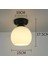 Modern Spor Tekli Tavan Avize Opal Beyaz Cam 2