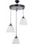 Modern Spor Avize Üçlü Opal Camlı 30 cm 1