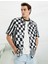 Satranç Baskılı Kısa Kollu Gömlek 3
