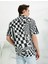 Satranç Baskılı Kısa Kollu Gömlek 4